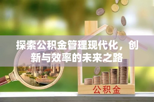阿鲁科尔沁旗探索公积金管理现代化，创新与效率的未来之路