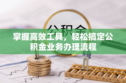 阿鲁科尔沁旗掌握高效工具，轻松搞定公积金业务办理流程