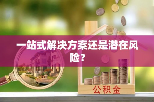 阿鲁科尔沁旗一站式解决方案还是潜在风险？